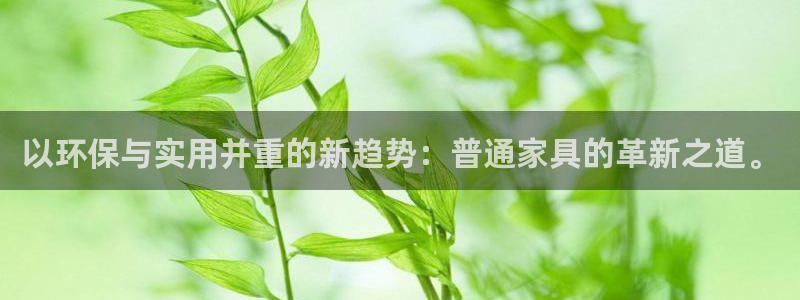 杏耀登陆线路：以环保与实用并重的新趋势：普通家具的革新之道。