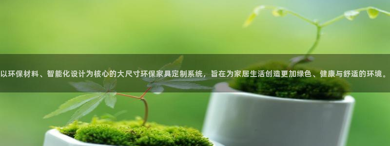 杏耀平台登陆测速：以环保材料、智能化设计为核心的大尺寸环保家