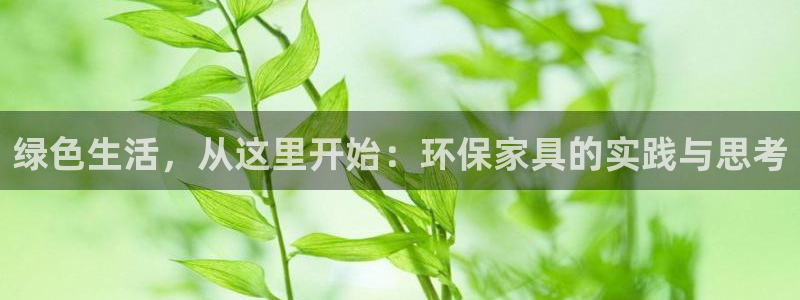 杏耀登陆电脑线路测速：绿色生活，从这里开始：环保家具的实践与