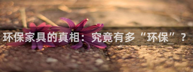 杏耀平台指定：环保家具的真相：究竟有多“环保”？